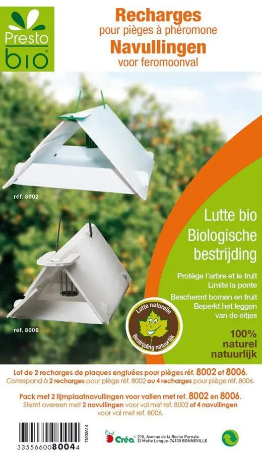 Recharges plaques engluees pour piege 8002 et 8006