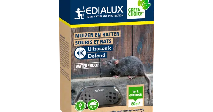Ultrasonic Defend souris et rat intérieur + extérieur +/- 80M² EDIALUX