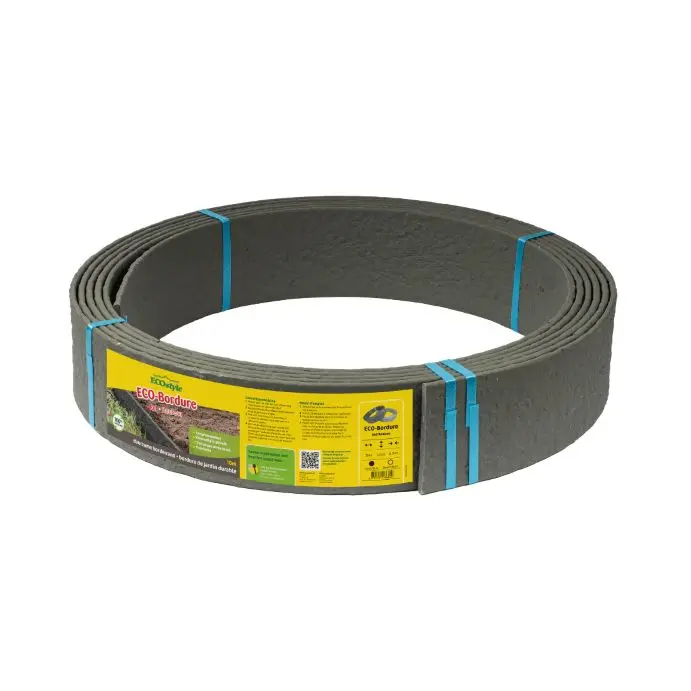 Ecostyle Bordure GRISE 12 cm rlx 10 m
