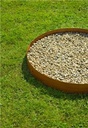 Bordure de jardin acier galv. effet rouillé, long. 2,64 m Kit complet