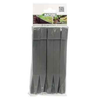 Piquets ancres bordure souple gris Ht 26.7 L10 m * 10 pc