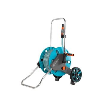 PROMO Gardena Devidoir Clever roll Mset avec tuyau 15 mm 25M+ set raccords