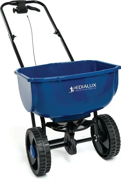 Epandeur d´Engrais Bleu 27L Epandeur Rotatif Edialux