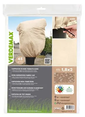 Housse hivenage beige Ht 180 Diam 200 cm 45 gr/m²