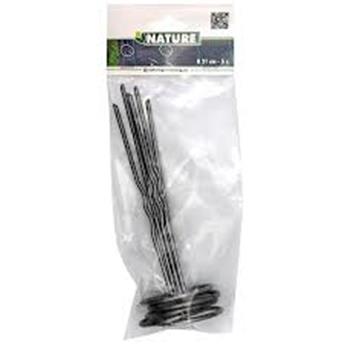 Ancre métallique tête ronde mono-tige Ht 21 cm crochet