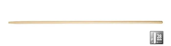 Manche bois 150 cm simple Polet