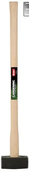 Masse 4 KG Carré manche bois 90cm
