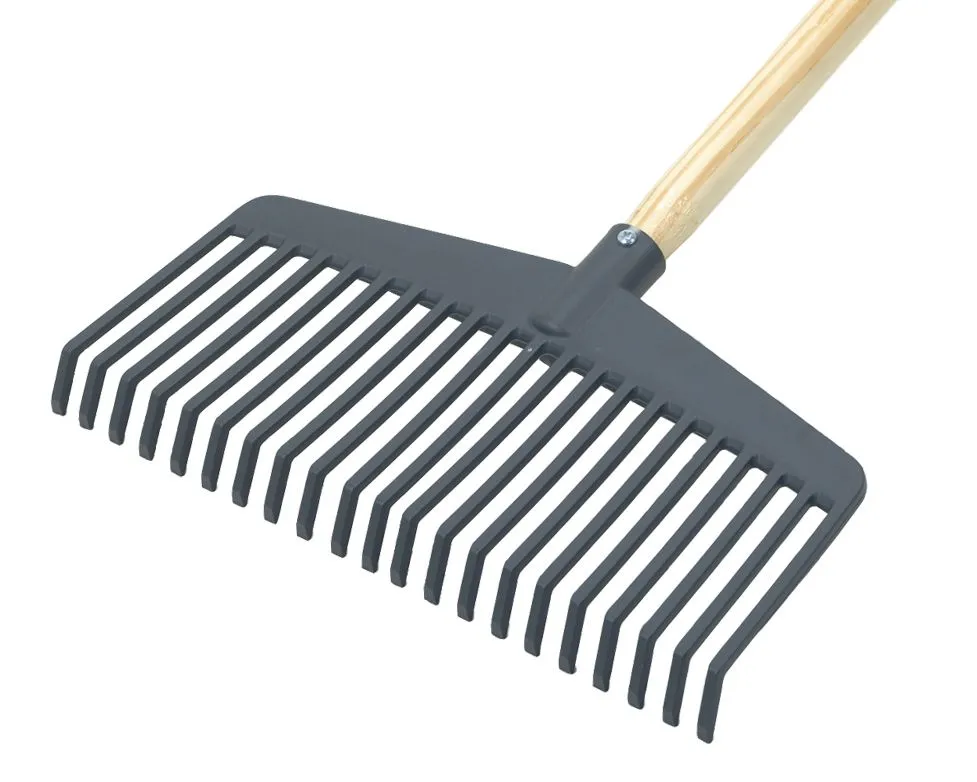 Balai pelouse polyamide 38 cm  + manche bois 150 cm
