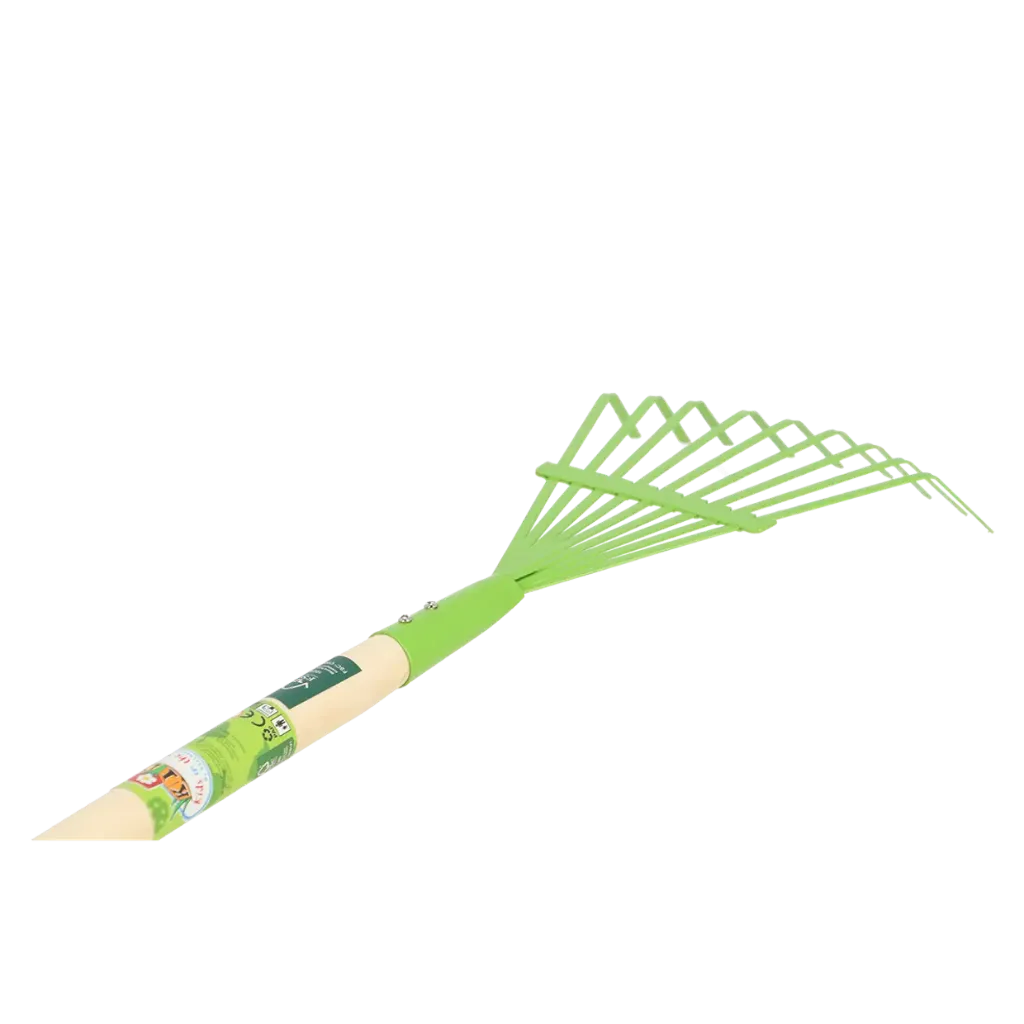 Rateau feuille vert enfant ht 80 cm