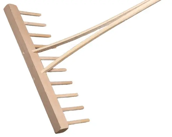 Rateau a foin en bois + manche inclus DPYP