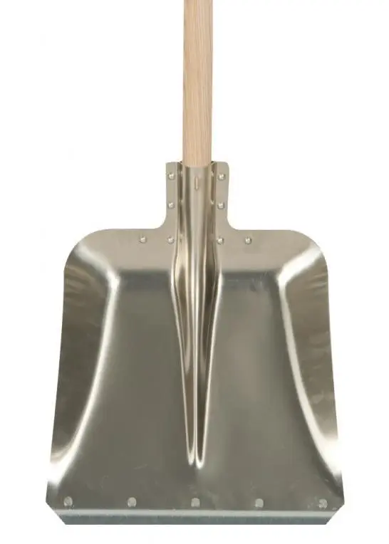 Pelle large aluminium avec renfort / manche bois Polet