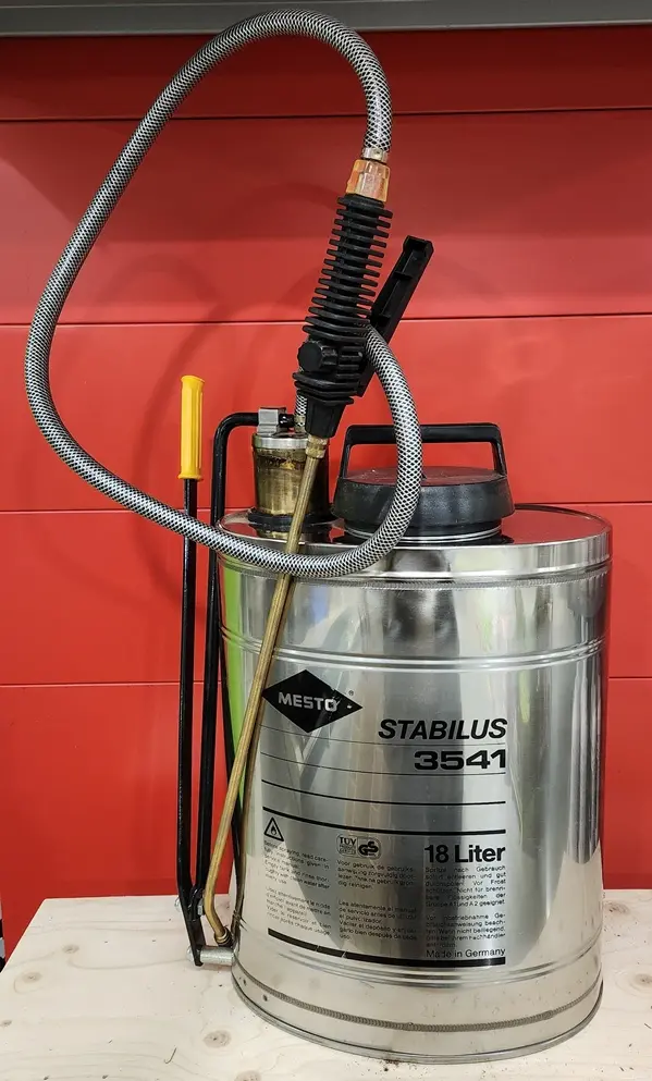 MESTO Pulvérisateur Dorsal PRO.  Inox 18 litres