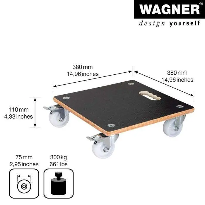Support Plateau Multi Roller Maxigrip 38X38Cm