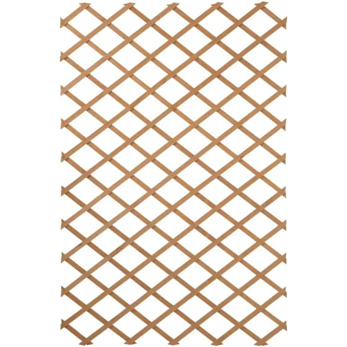 Treillis extensible 100 x 300 cm bois naturel