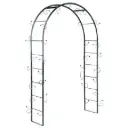 Peacock arcade arche avec branches flexibles twiggy verte 150x230 cm