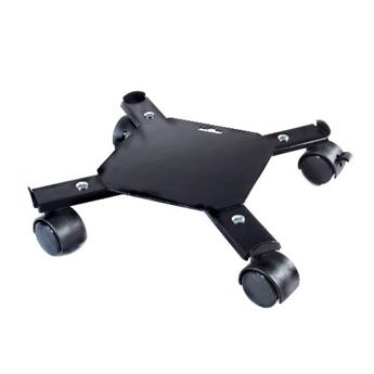 Support extensible 4 roulettes 29-51 cm métal epoxy noir
