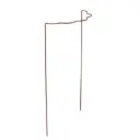 Peacock tuteur demi-cercle festonné rouille D40 Ht 100 cm