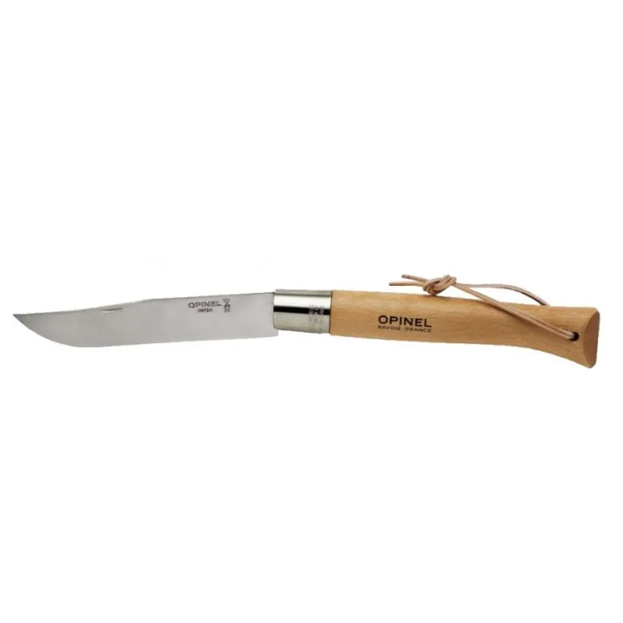 [143421] Opinel N°13 Couteau Géant, inox/bois, lien cuir.
