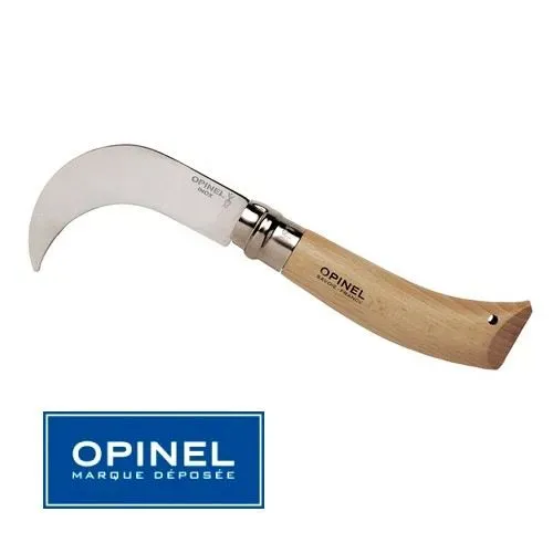 [143451] Opinel. Serpette N°10 lame Inox courbée , bois, virobloc.