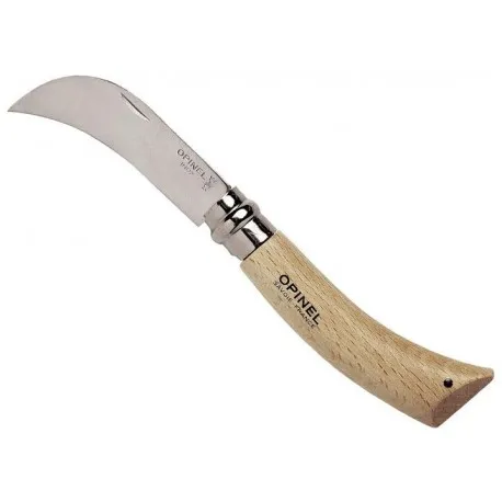 [143452] Opinel Serpette-Greffoir N°08,  Garden, Inox/bois, courbé.