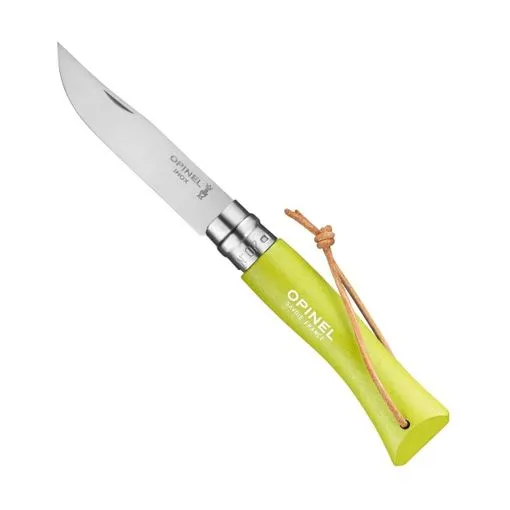 [143443] Opinel Couteau de Poche N°07 Anise,  Colorama inox,lanière.