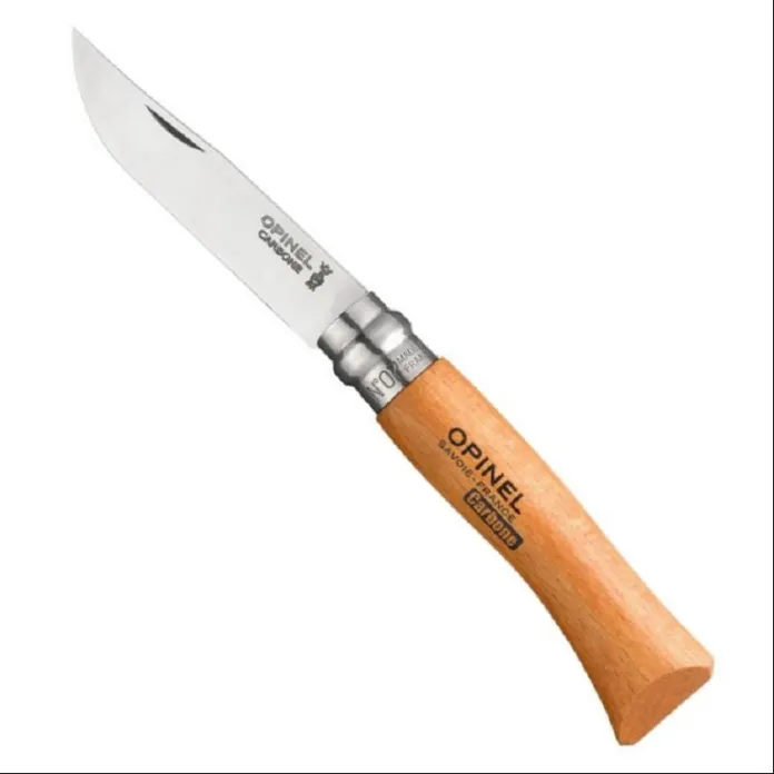[143408] Opinel classic.Couteau de poche N°07 Carbone, bois , virobloc.