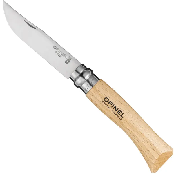 [143415] Opinel classic. Couteau de poche N°07 Inox,  manche bois.