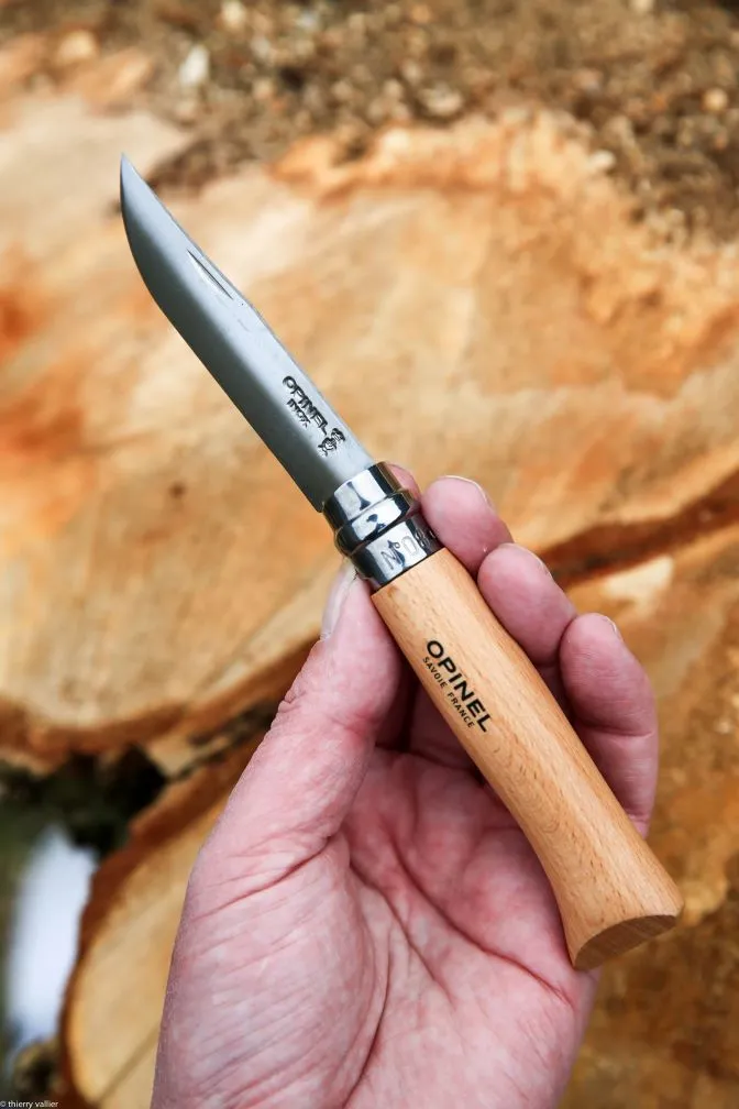 [143450] Opinel. Couteau de Poche N°08 Garden, pointue,inox/bois,boîte.