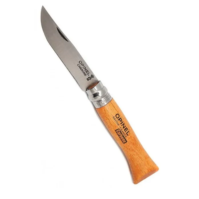 [143407] Opinel couteau de poche N°06 Carbone, bois,virobloc.