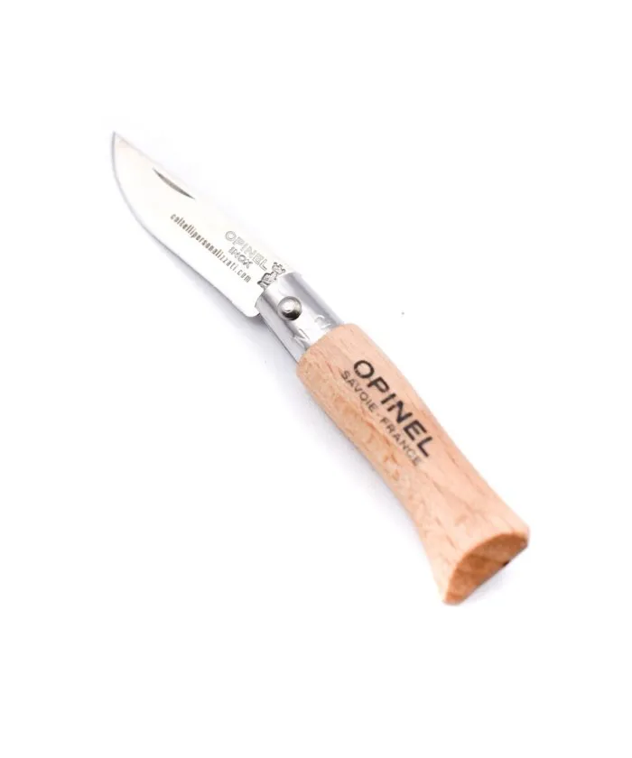 [143422] Couteau de poche N°02, Opinel Classic, acier inox/bois