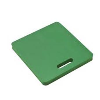 Coussin protège-genoux, vert - Ht 3 x 40 x 38 cm