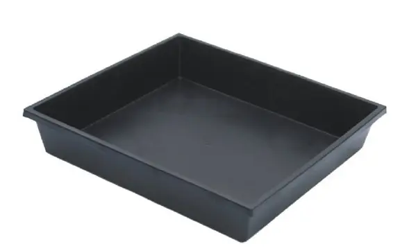 [110386] Terrine bac à semis Noir 44 / 40 / Ht 8 ** Modèle Danois lourd, qualité Professionnel sans trous **