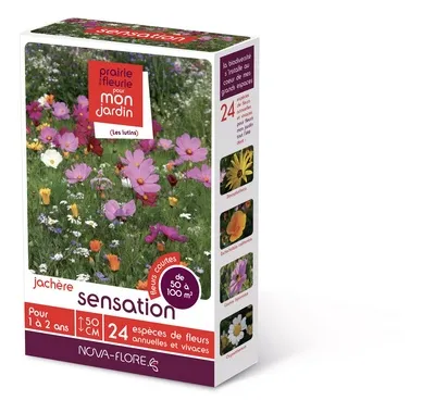 [139865] Prairie Fleurie Sensation 500g 50 à 100 M² Lutins-Multicolore Nova Flore
