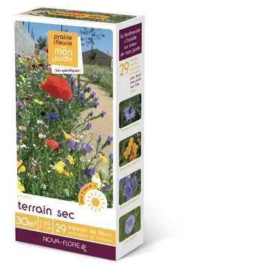 Prairie Fleurie Sol Sec 200 g 30 M² Nova Flore