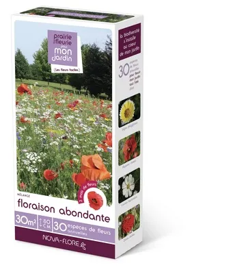 [139862] Prairie fleurie Floraison Abondante 200 g 30 M² Nova Flore