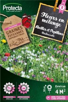 Fleurs en Mélange Abeilles et Papillons 4m² ( Protecta D )