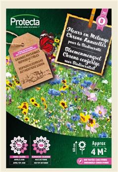 Fleurs en Mélange Chrono Biodiversité 4m² ( Protecta D )