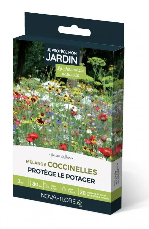 [134875] Prairie fleurie coccinelle 16g 3 M² Nova Flore