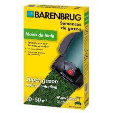 Barenbrug semences gazon Mow Saver 1kg ** Moins de tonde; pour robots**