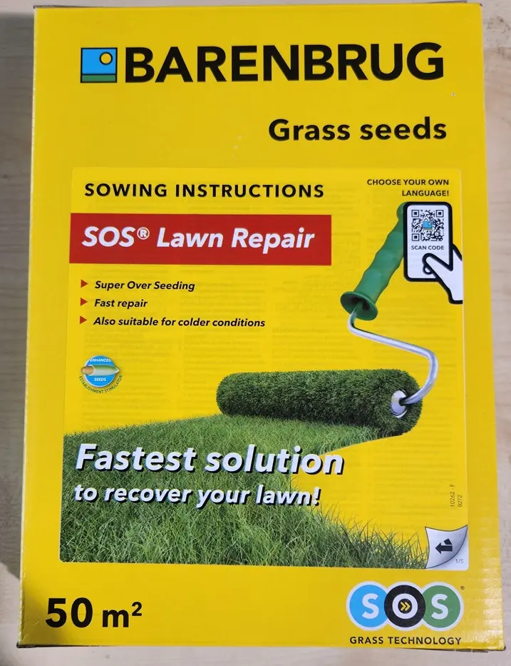 Barenbrug SOS regarnissage 1 kg Semences gazon +/- 50 M²