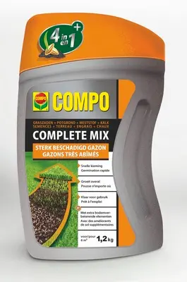 Compo complete mix 1.2 kg Spécial Rénovation gazon abimé.