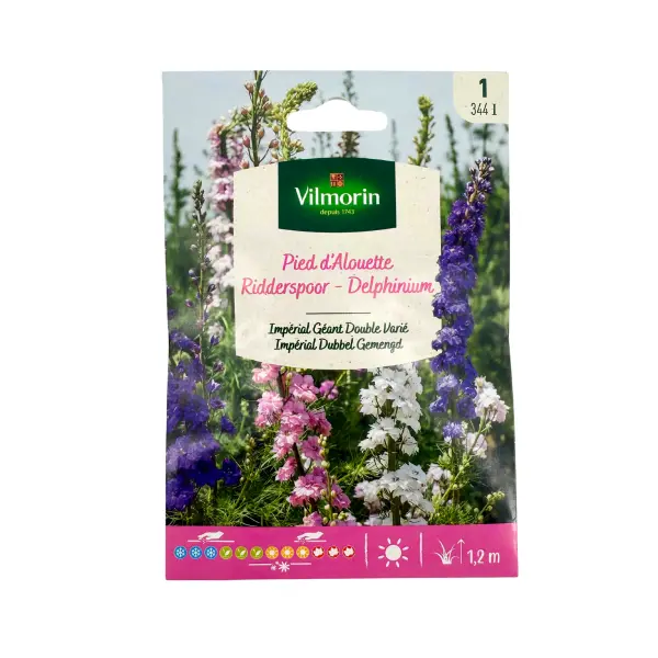 Pied D'Alouette- Delphinium Impérial Géant Double Varié Vilm
