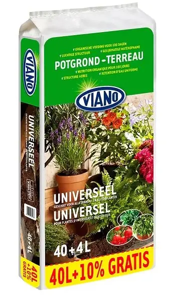 VIANO Terreau universel 40 L +4l gratuit