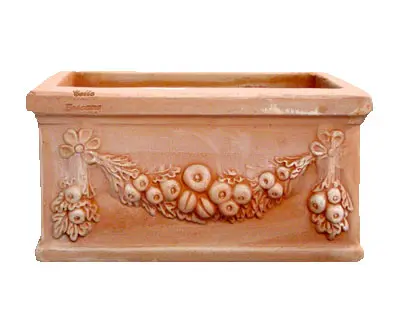 [0998220] Cassetta jardinière festonata L40 l20 H20cm (JDB)