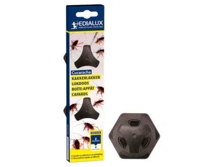 Boites appât anti cafards (2pc) Cucaracha Edialux 