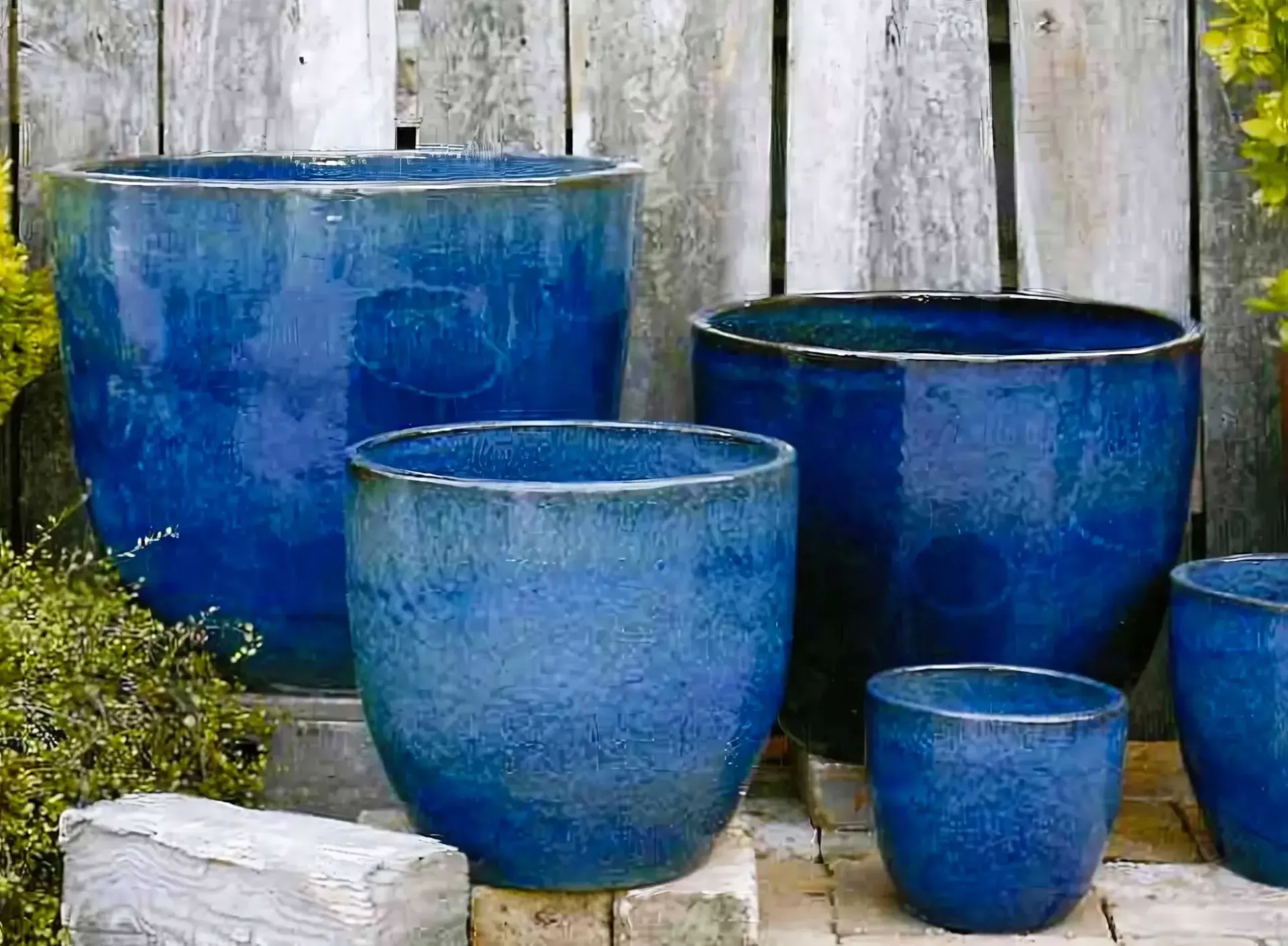 Egg Pot Emaillé Light Blue D47 H41 cm 