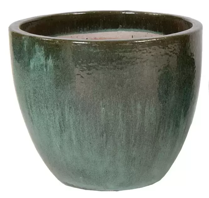 Egg Pot Emaillé Green D35 H34 cm (JDB) 