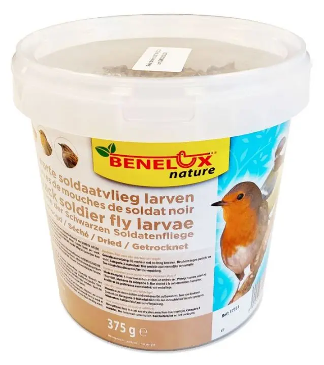 KINLYS Vers de mouche soldat noire seche 2.5L (+/-375g)