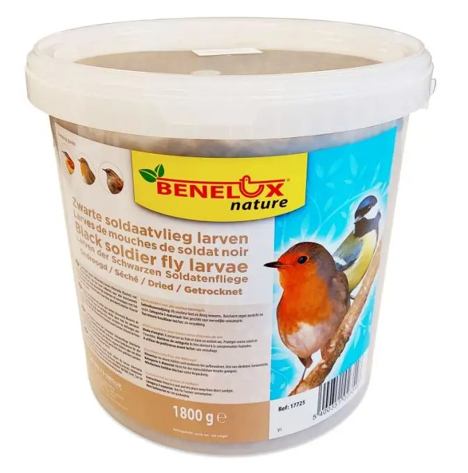 Vers de mouche soldat noire seche 10L (+/-1.8kg) (KINLYS )