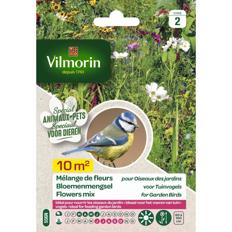 Graines Garden Deco Mélange de Fleurs éloigne les limaces 4m² (8g)